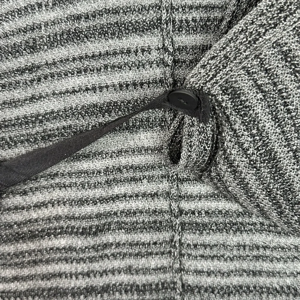 Eileen Fisher Gray Merino Wool Blend Wrap Style Cardigan Top Size‎ S Minimalist